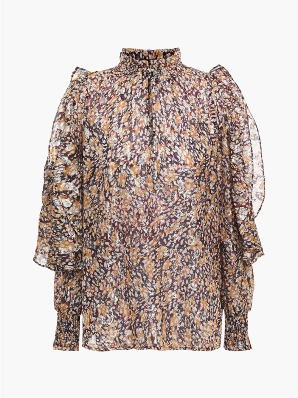 Maje Cream Textured blouse